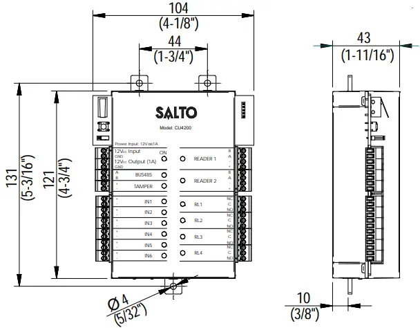 SALTO CU42E0 Electronic Door Controller-fig2