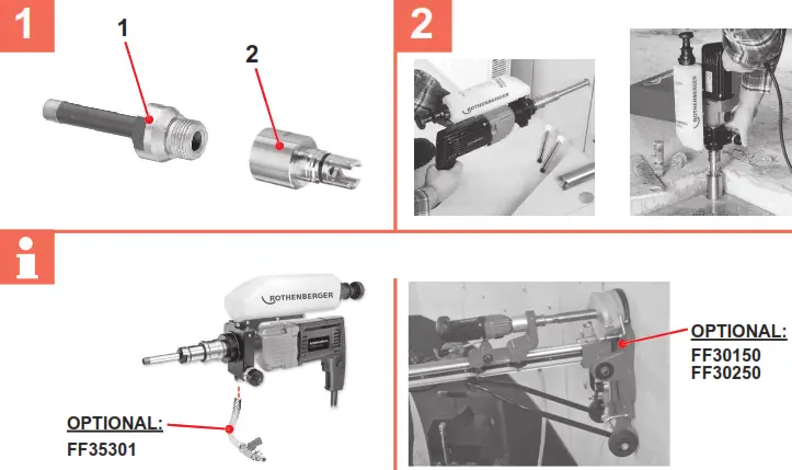 ROTHENBERGER RODIADRILL Ceramic Electric Core Drilling Machine - fig 1