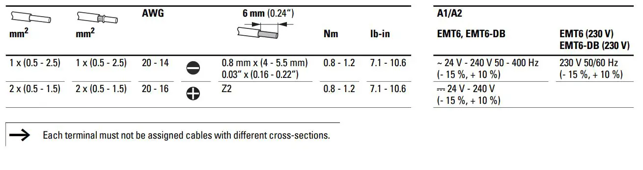 EATON EMT6-DB Thermistor Overload Relay Instruction Manual - Mounting
