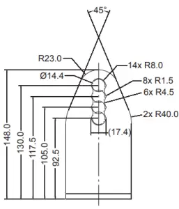 „ Dimensional drawings of EB-6301