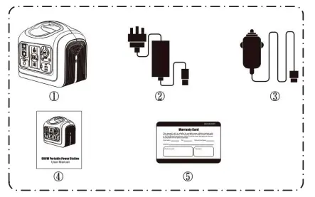 oupes 600w portable power station - 1