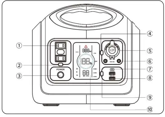 oupes 600w portable power station - 2