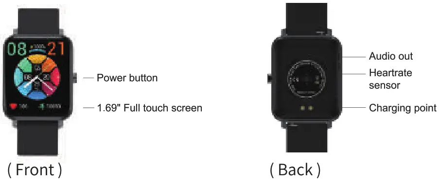 FACOI 206 2023 Mens and Women Smart Watch - 1