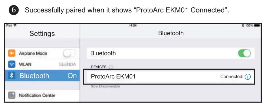 ProtoArc EKM01 Ergonomic Keyboard and Mouse Combo User Manual - Keyboard Bluetooth Connection Steps