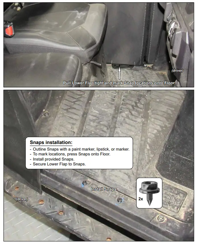 SUPERATV SP 570 Primal Soft Cab Enclosure Door - fig 7