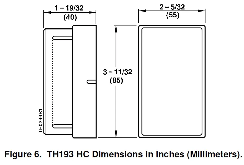 SIEMENS TH193 HC Heating-Cooling Room Thermostat 6