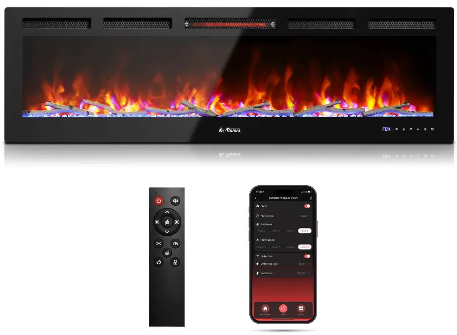 TURBRO INF50W-3D Electric Fireplace