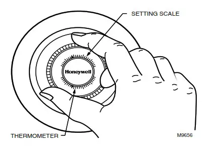 Honeywell CT87A Round Thermostat - Check heating cooling operation 1
