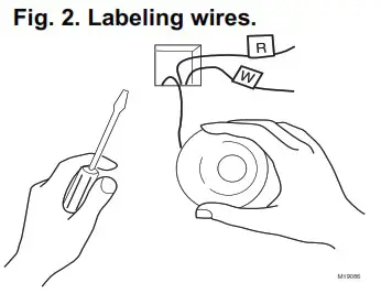 Honeywell CT87A Round Thermostat - Remove the old thermostat 3