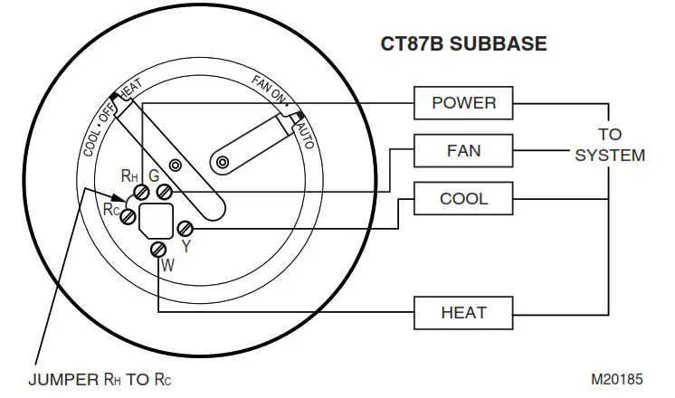 Honeywell CT87A Round Thermostat - Wire the thermostat 4