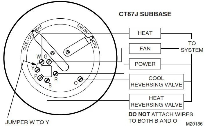 Honeywell CT87A Round Thermostat - Wire the thermostat 6
