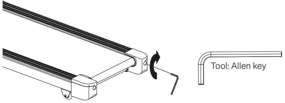 SPORTSTECH sWalk Treadmill - running belt centrally