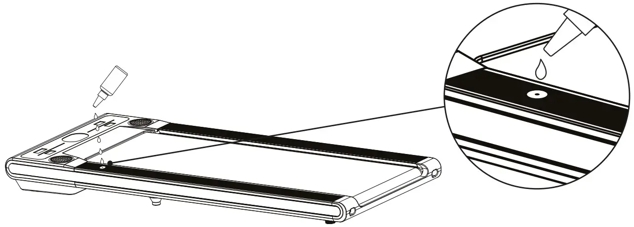 SPORTSTECH sWalk Treadmill - silicone oil