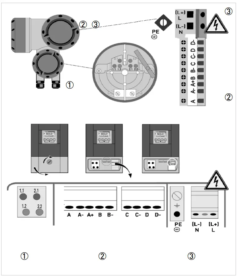 Electrical connections signal converter