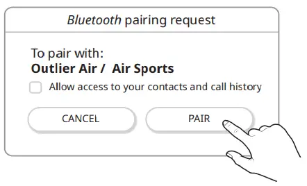 CREATIVE Outlier Air Air Sports EF0830 - Pairing of the Second Earbud
