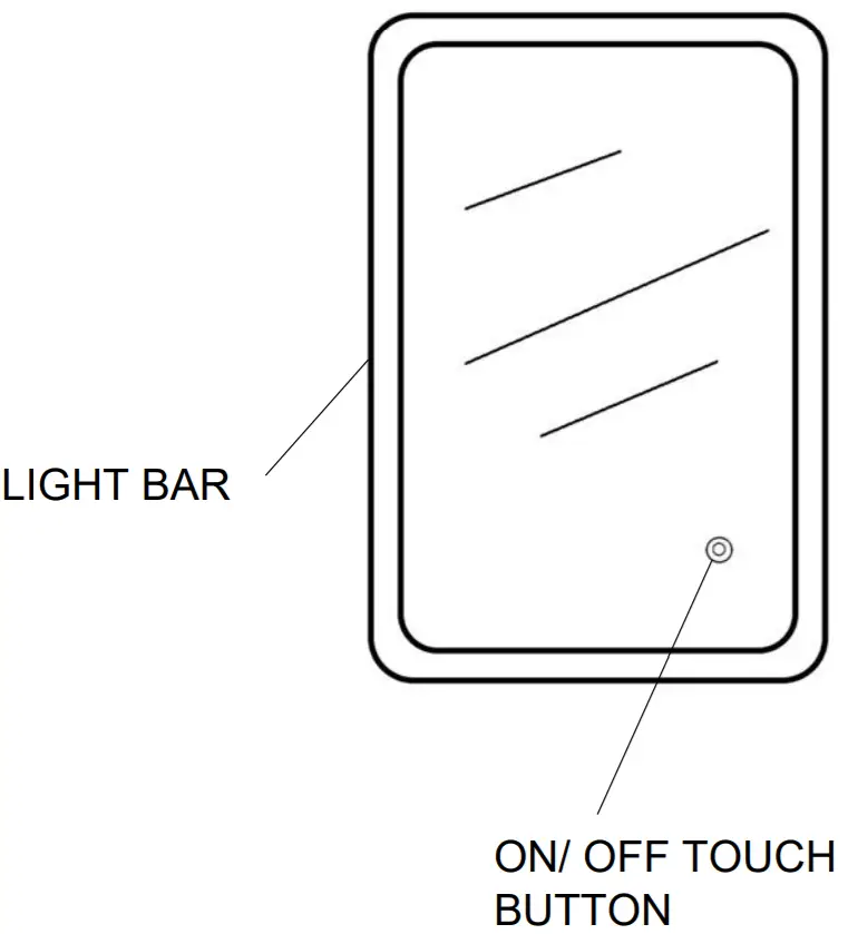 better bathrooms BeBa-24918 Touch Control LED Mirror -FIGURE 4