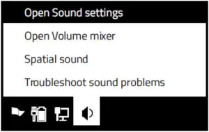 Open Sound Settings Interface