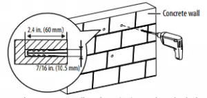 concrete installation