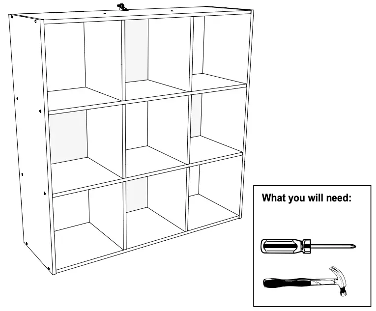 Stackable 9 Cube Organizer
