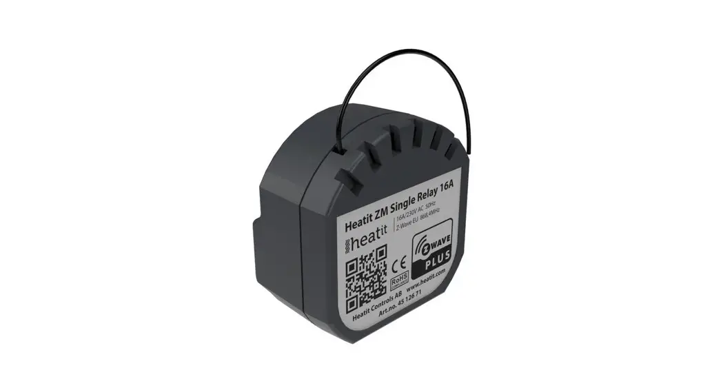 Heatit Zm Single Relay 16a Installation Guide Heatit Zm Single Relay 16a Installation Guide
