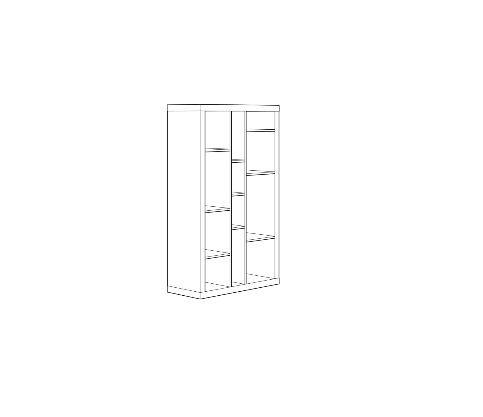 Ikea 602.946.22 Kallax 86x147cm Shelving Unit Instruction Manual