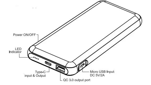 TELLUR PDW102 10000mAh Wireless Power Bank TLL158281 fig1