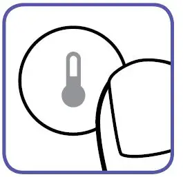 How to use the No touch setting to take a food bath temperature 4