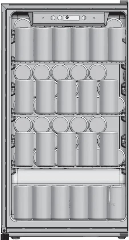 Filling your beer and beverage cooler Middle Row