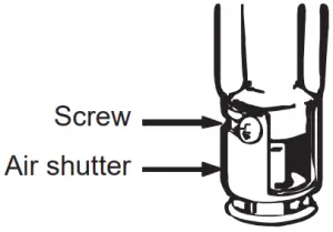 ADJUSTING AIR SHUTTER SETTINGS FOR OVEN BURNERS