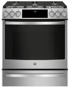 GE APPLIANES PGS930 30-Inch Smart Slide-In Gas Range