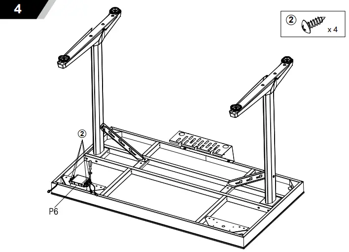 EUREKA GTG I43 V1 E Sports Computer Desk - parts 4