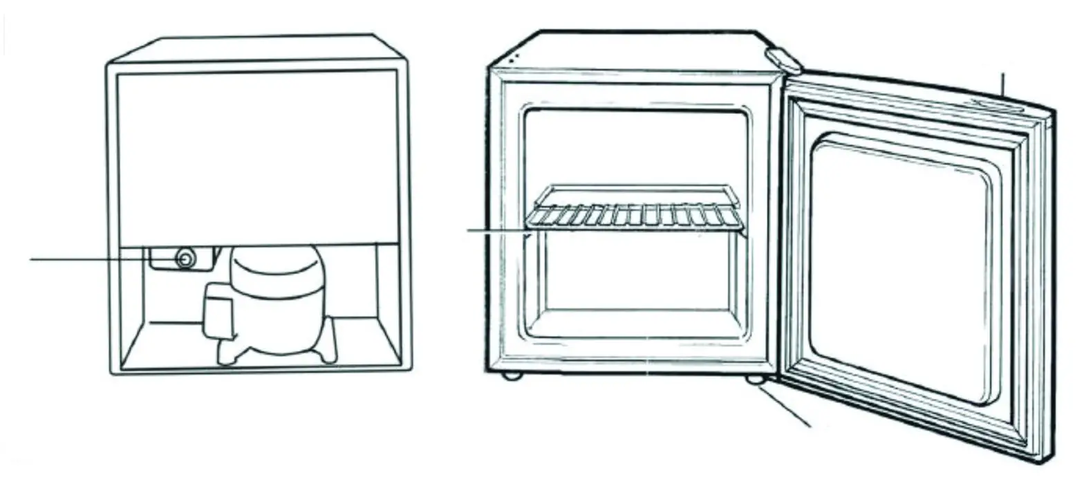 iGENIX IG3751 35L Counter Top Freezer with Lock- APPLIANCE OVERVIEW