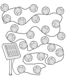 IKEA 804 214 07 SOLARVET LED Lighting Chain with 24 Lights