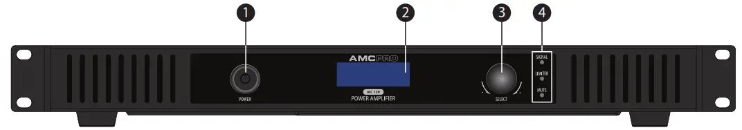AMC iAC Installation Power Amplifier - Front Pane