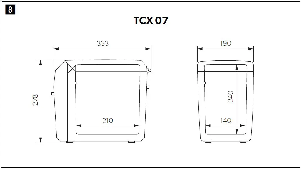 DOMETIC TCX07 Thermoelectric Cooler FIG-8