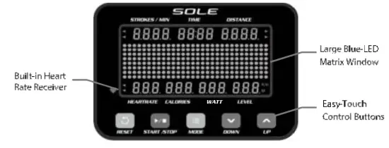 SOLE FITNESS SR500 Rower - power5