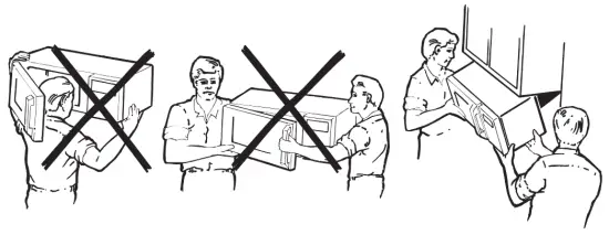 MOUNT THE MICROWAVE OVEN