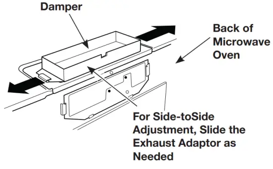 ADJUST THE EXHAUST ADAPTOR