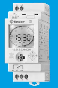 finder 12.51 Digital Time Switch Daily-Weekly Programming