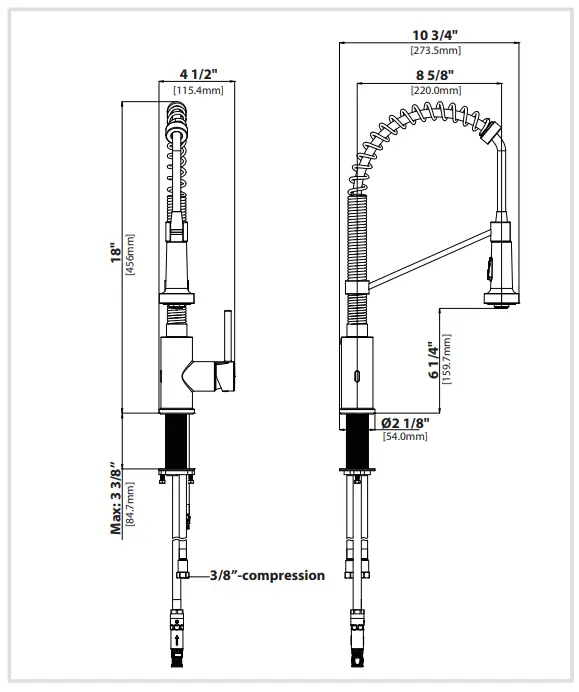 Kraus KSF-1610 Bolden Single Handle Pull Down Kitchen Faucet FIG 3