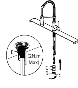 Kraus KSF-1610 Bolden Single Handle Pull Down Kitchen Faucet FIG 5