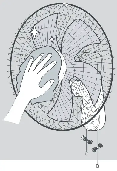 TAOTRONICS TT TF012 Wall Fan - cleaning