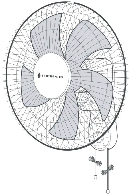 TAOTRONICS TT TF012 Wall Fan - cover
