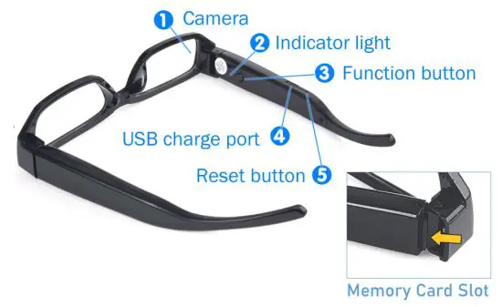 Zetronix KOEL Video Recording Glasses - MANUAL