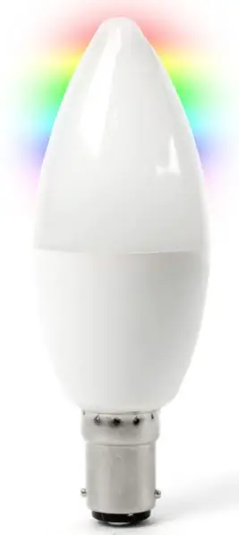 conne-CONNECT-CC-L2004-Smart-WiFi-and-Bluetooth-4.5 W-LED-Screw-Candle-Bulb-