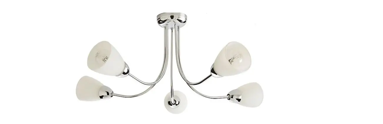 Diy Curacura Chrome Effect 5 Lamp Ceiling Light Instructions Diy Curacura Chrome Effect 5 Lamp Ceiling Light Instructions