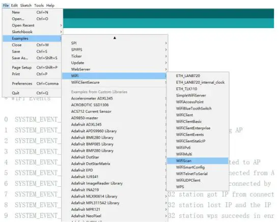 LILYGO ESP32 T Display Bluetooth Module - WiFiScan