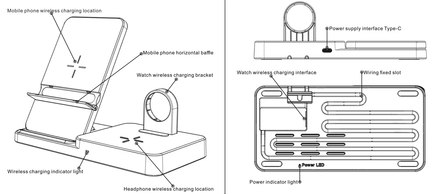 iSMART CW305 Multifunction 3in1 Wireless Charging Dock for iPhone - product