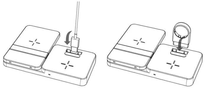 iSMART CW305 Multifunction 3in1 Wireless Charging Dock for iPhone - use 2