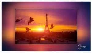 a screen shot of a sunset